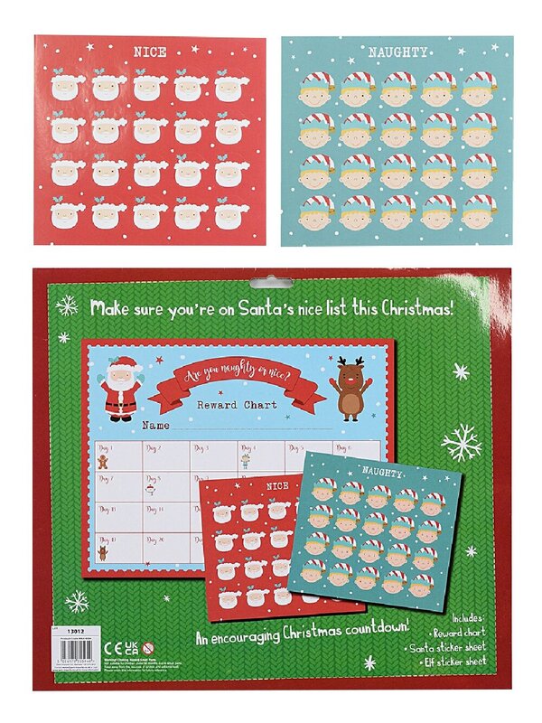 Santa's Naughty Or Nice Reward Chart | 24 Day Behaviour Kit With Stickers — image 2