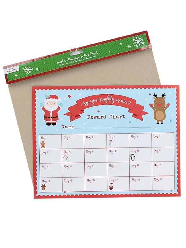 Santa's Naughty Or Nice Reward Chart | 24 Day Behaviour Kit With Stickers — image 3