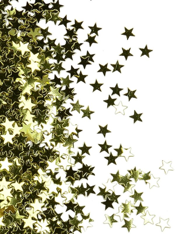Shiny Gold Star Shape Decorative Christmas Confetti - 40g