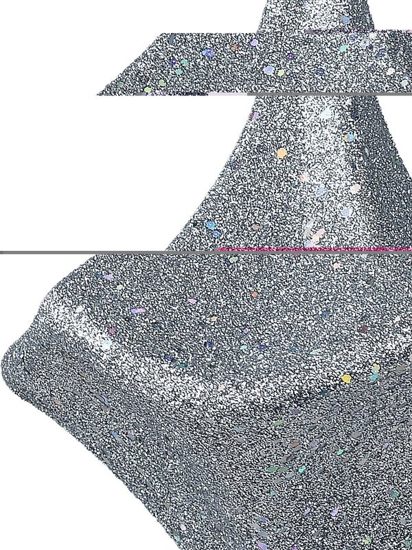 Silver Lustrous Grand Diamond Shape Finial Drop | 22cm — image 3