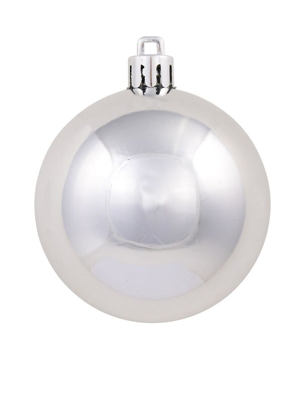 Silver Matte, Glitter & Shiny Baubles - 12 x 60mm — image 4