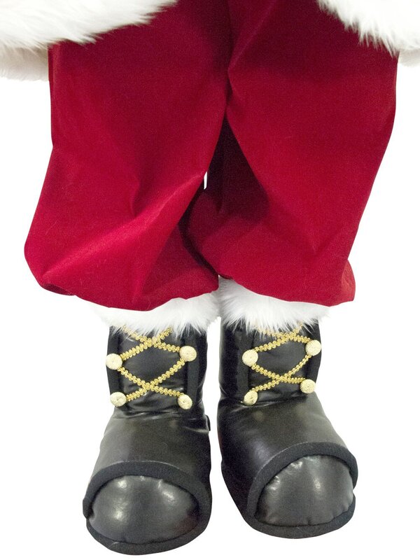 Singing & Dancing Santa Holding Decorated Swag - 1.5m — image 4