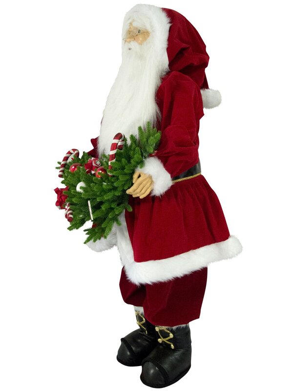 Singing & Dancing Santa Holding Decorated Swag - 1.5m — image 8