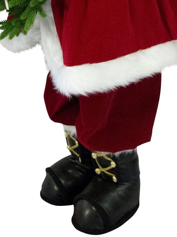 Singing & Dancing Santa Holding Decorated Swag - 1.5m — image 7