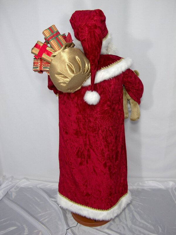 Singing & Dancing Santa With Teddy & Gifts - 1.5m — image 3