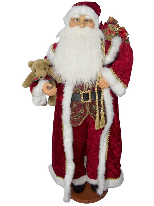 Singing & Dancing Santa With Teddy & Gifts - 1.5m — image 2