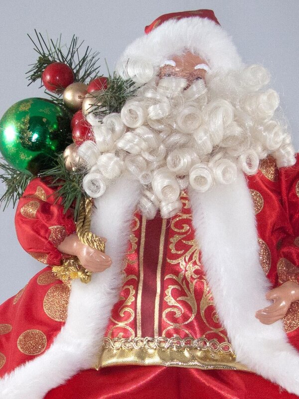 Sitting With Sack Decorative Santa - 53cm