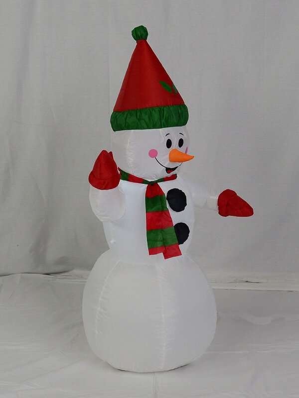 Snowman Standing Illuminated Inflatable - 1.3m
