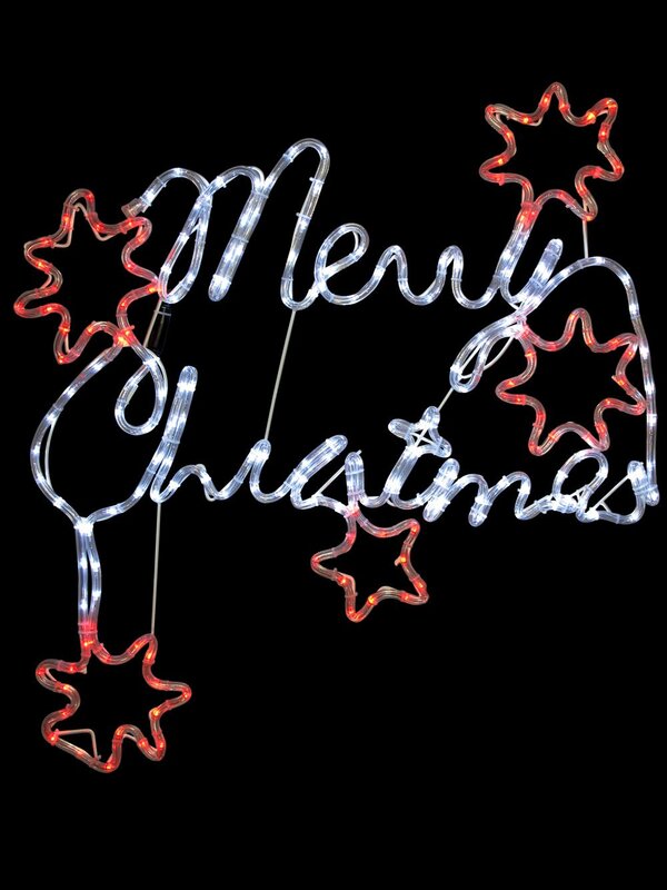 Southern Cross & Merry Christmas LED Rope Light Silhouette - 87cm — image 3