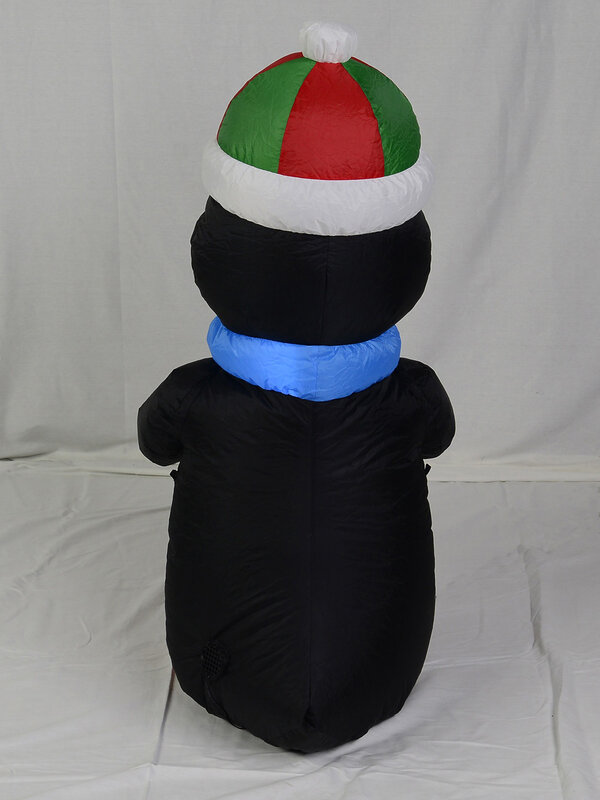 Standing Penguin With Gift Illuminated Inflatable - 1.3m