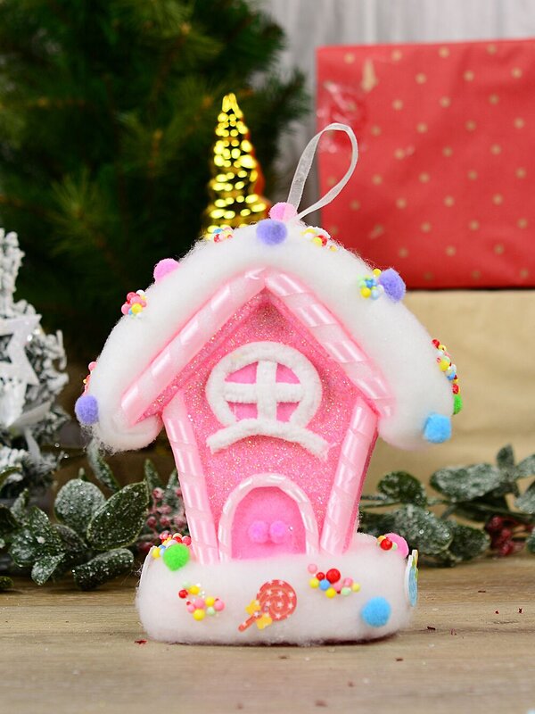 Sugared Fairy Floss 3D Cottage Whimsical Statement Ornament | 20cm — image 2