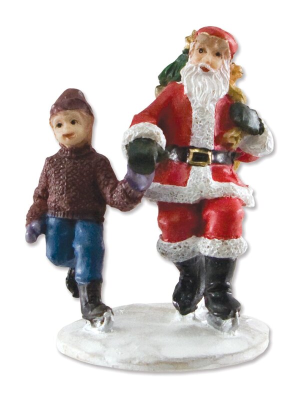 Traditional Resin Figurine Town Scene - 9 Piece