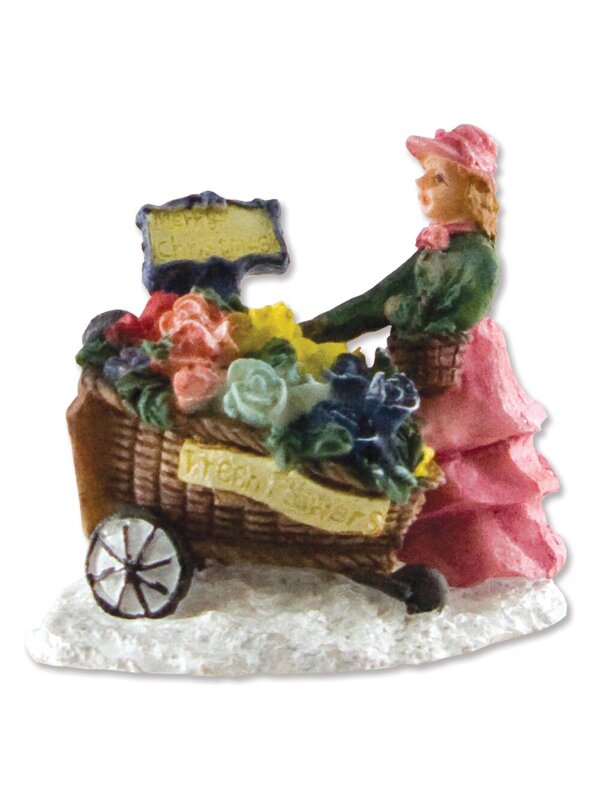Traditional Resin Figurine Town Scene - 9 Piece