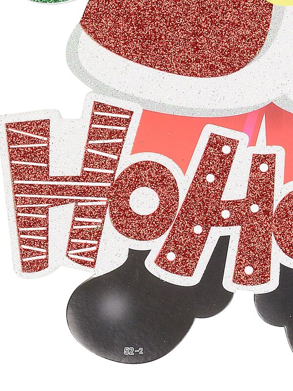 Traditional Santa ' Ho Ho Ho ' Double Sided Wall Decoration - 38cm