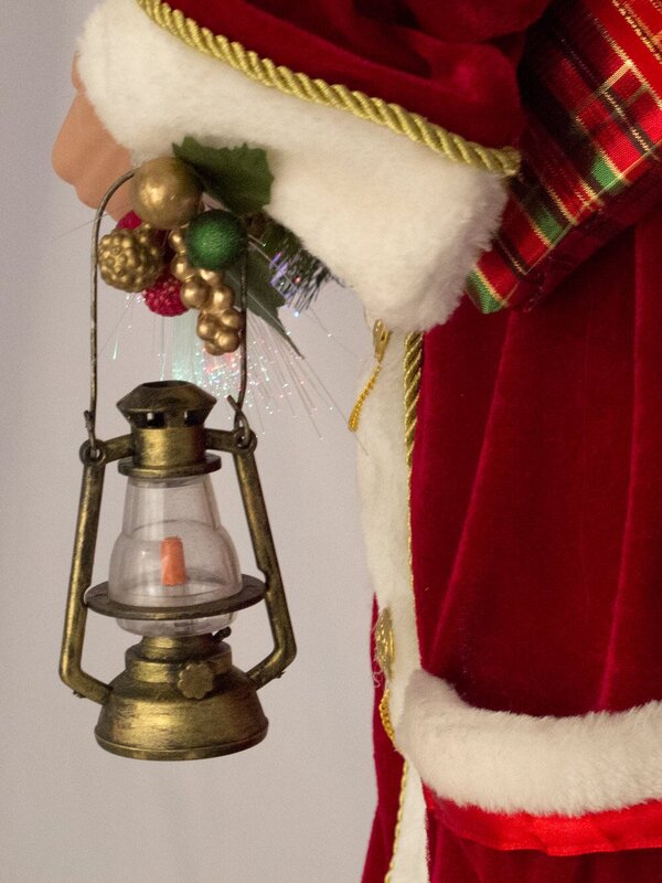 Traditional Santa With Gifts Fibre Optic Animation - 90cm — image 8