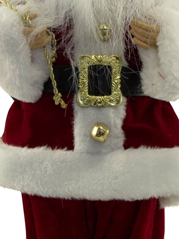 Traditional Suit Standing Decorative Santa With Sack - 46cm — image 9