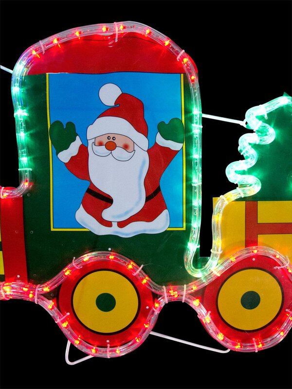 Train & Carriage With LED Rope Light Motif - 80cm — image 4