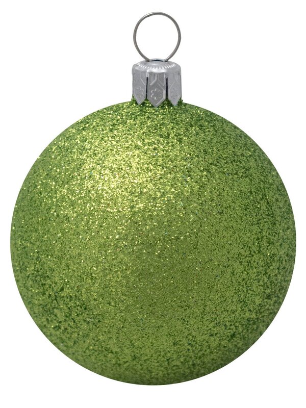 Turquoise, Lime & Silver Baubles With Assorted Patterns - 9 x 60mm — image 7