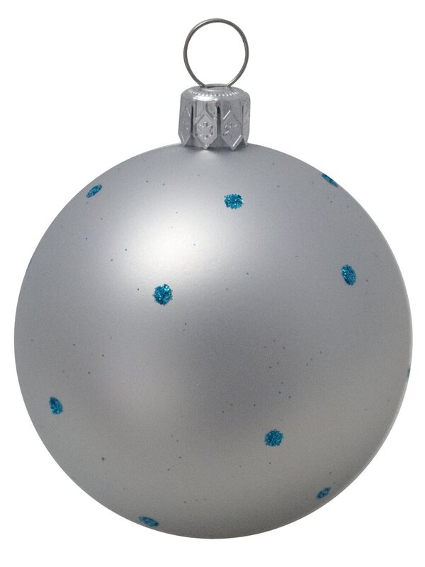 Turquoise, Lime & Silver Baubles With Assorted Patterns - 9 x 60mm — image 3