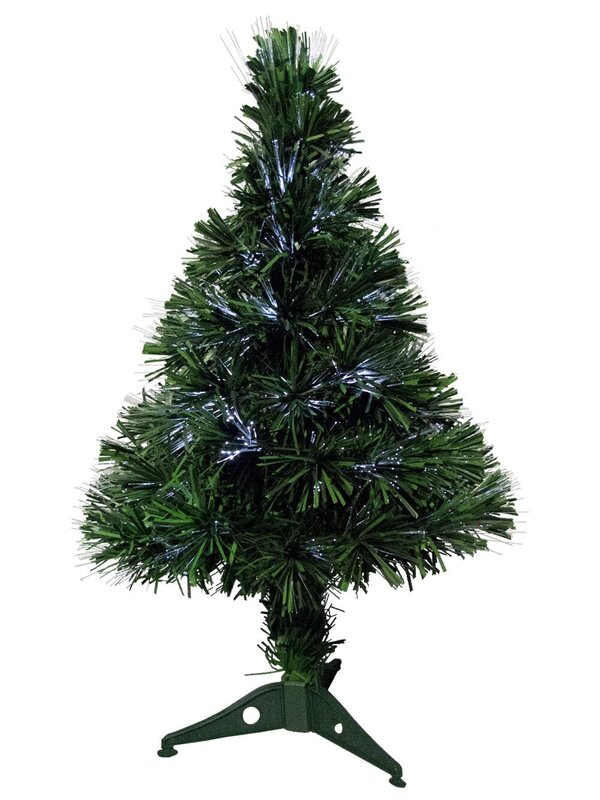 Vibrant LED Multi Colour & Cool White Fibre Optic Tree - 65cm — image 2