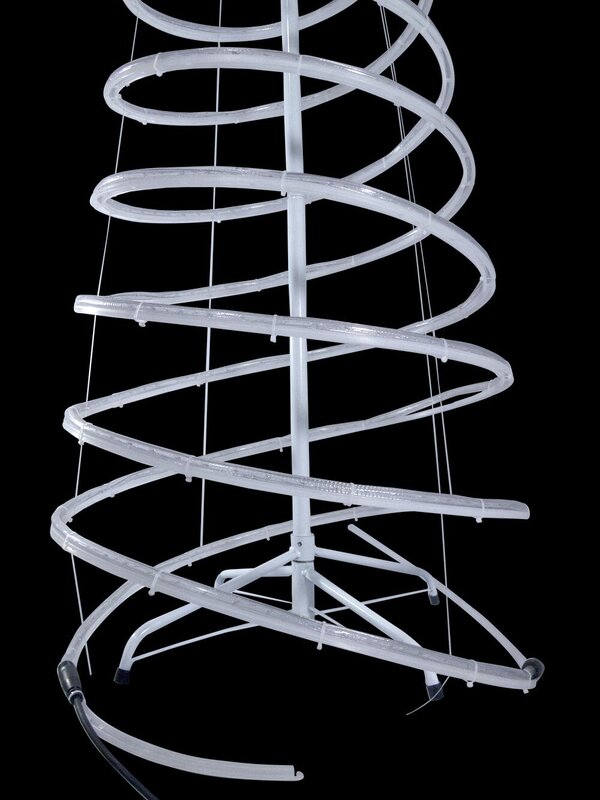 Warm White 3D Rope Light Spiral Tree - 1.8m — image 4