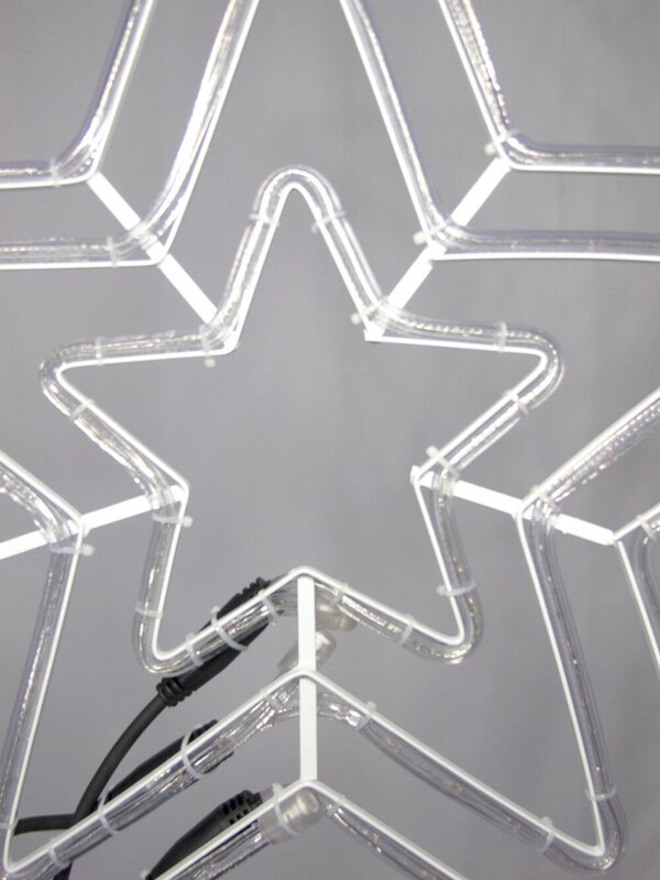 Warm White 5 Point Star Rope Light Silhouette - 70cm — image 4