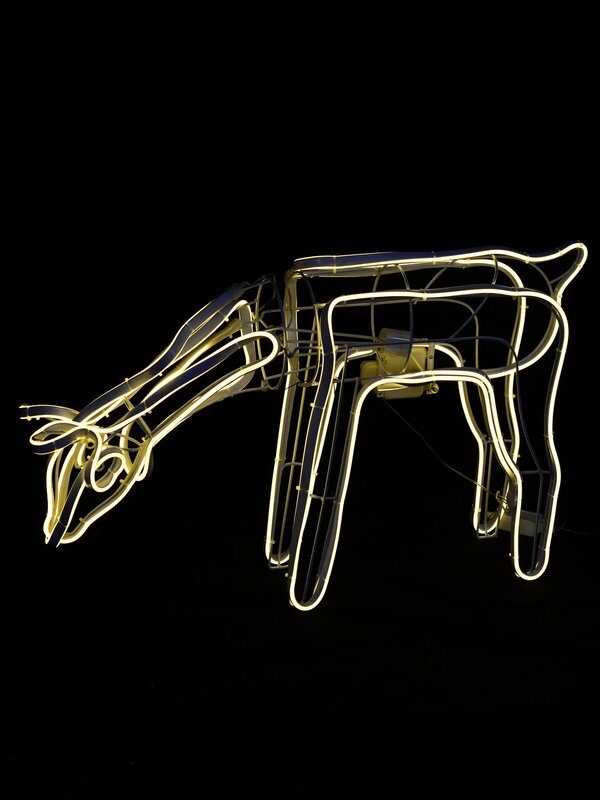 Warm White Animated Grazing Reindeer Neon Christmas Light Display - 77cm — image 3
