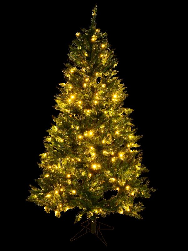 Warm White & Multi Colour Pre-Lit Christmas Tree With 728 Tips - 1.9m — image 3