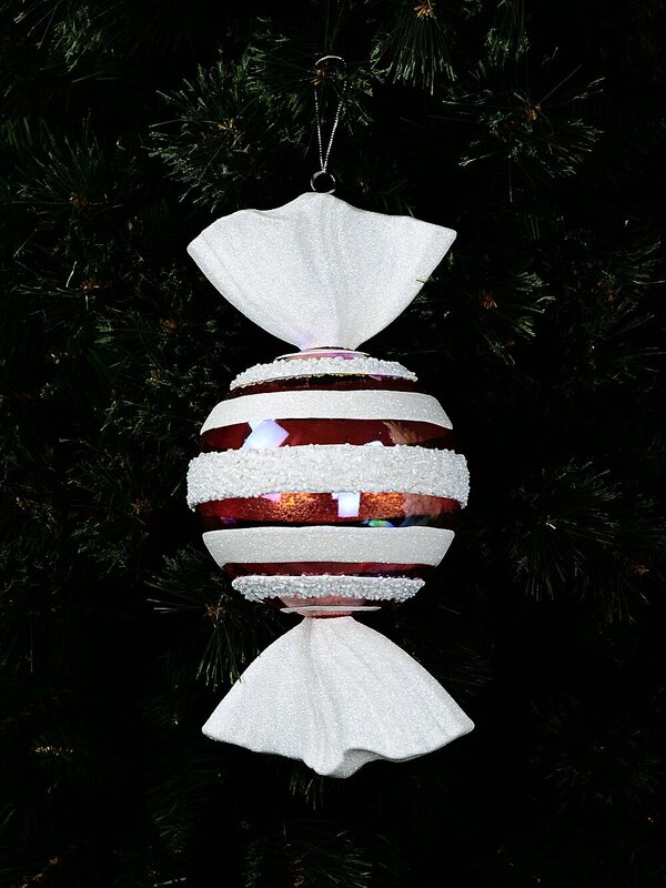Whimsical Pink Iridescent Stripe Lolly Large Display Ornament | 30cm — image 5