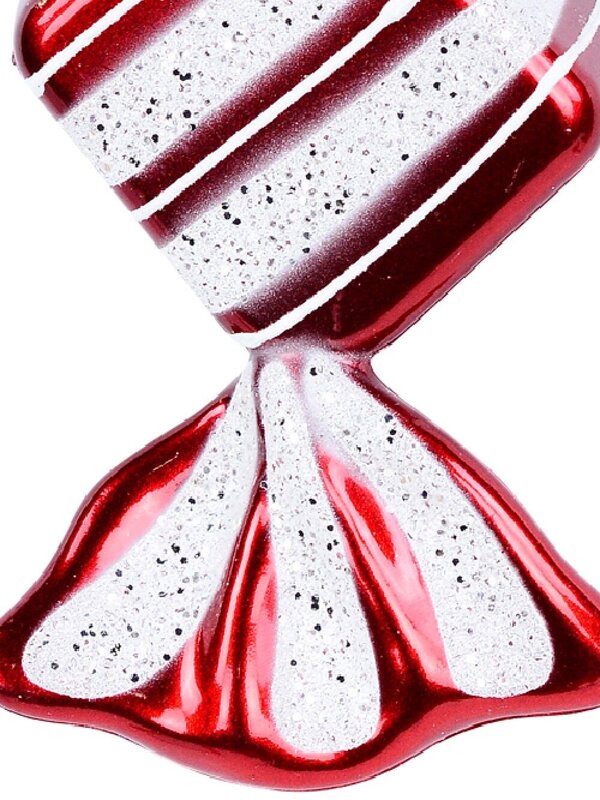Whimsical Red & White Wrapped Lolly Grand Display Ornament | 19cm — image 3