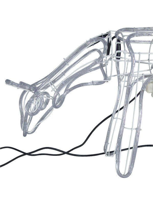 White LED 3D Grazing Doe Rope Light - 46cm — image 4