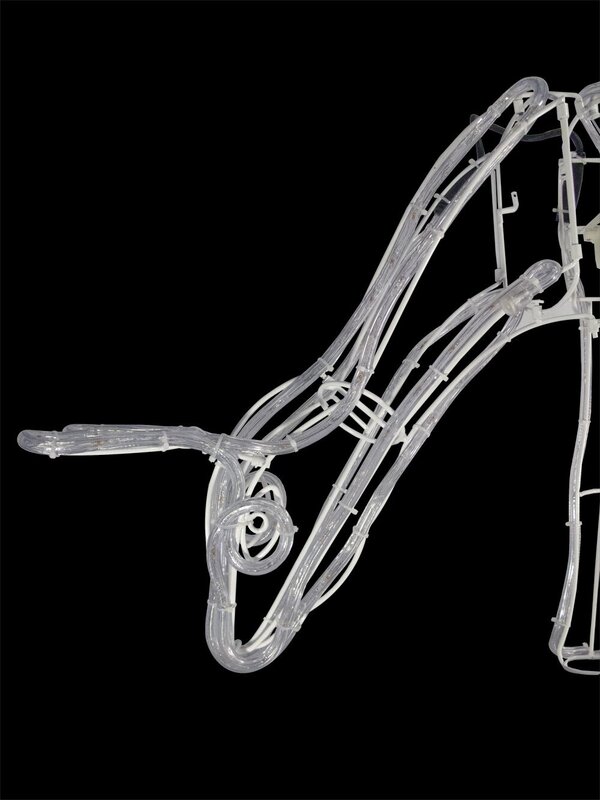 White LED Large 3D Grazing Doe Rope Light Display - 55cm