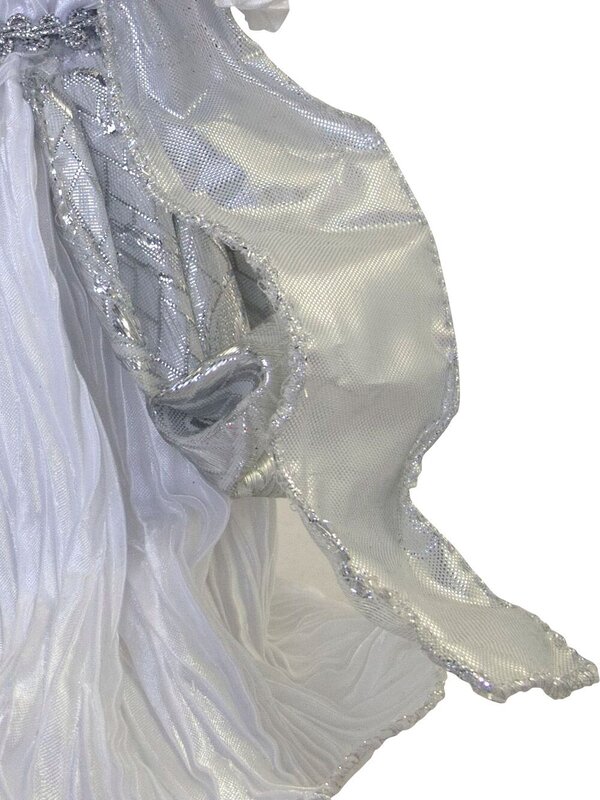 White & Silver Decorative Angel With Wings - 20cm — image 3