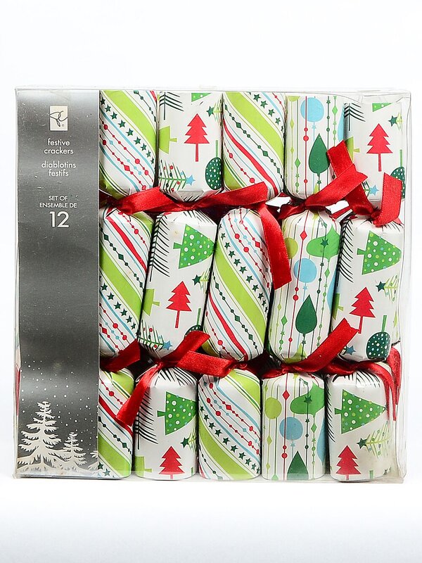 White With Various Colour Christmas Trees & Decorations Bon Bons - 12 x 25cm — image 2