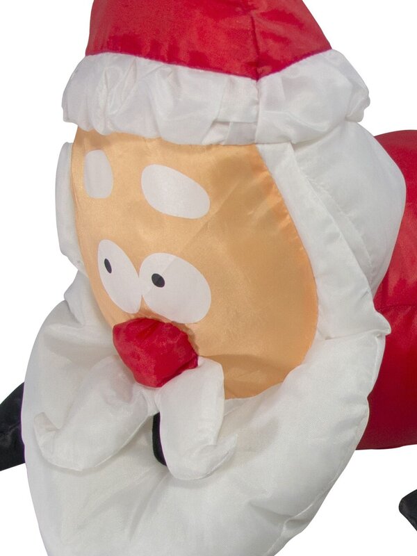 Window Crashing Santa With Kicking Legs Animation - 60cm — image 4