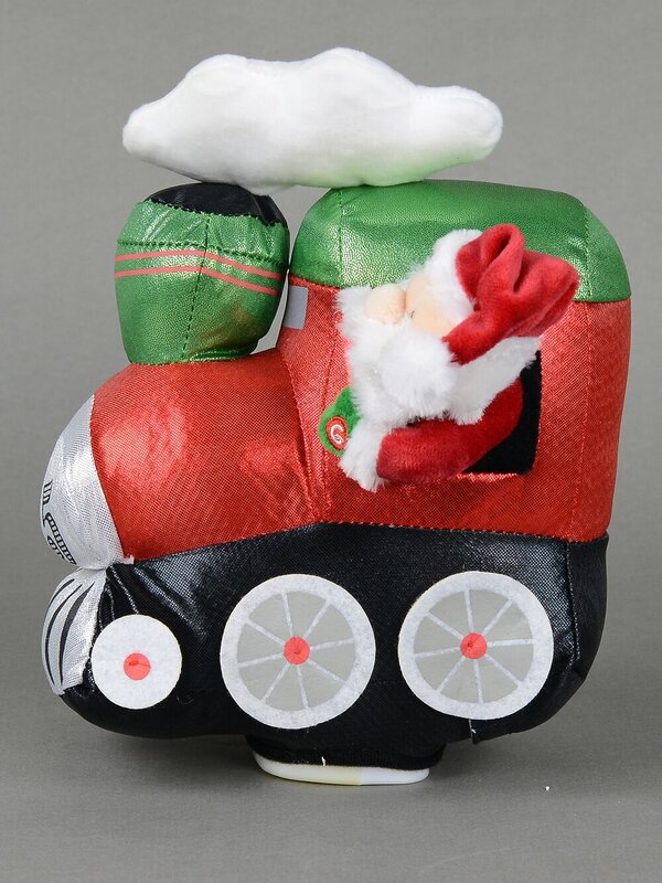 Wobbling Christmas Train Locomotive Christmas Animation With Santa - 28cm