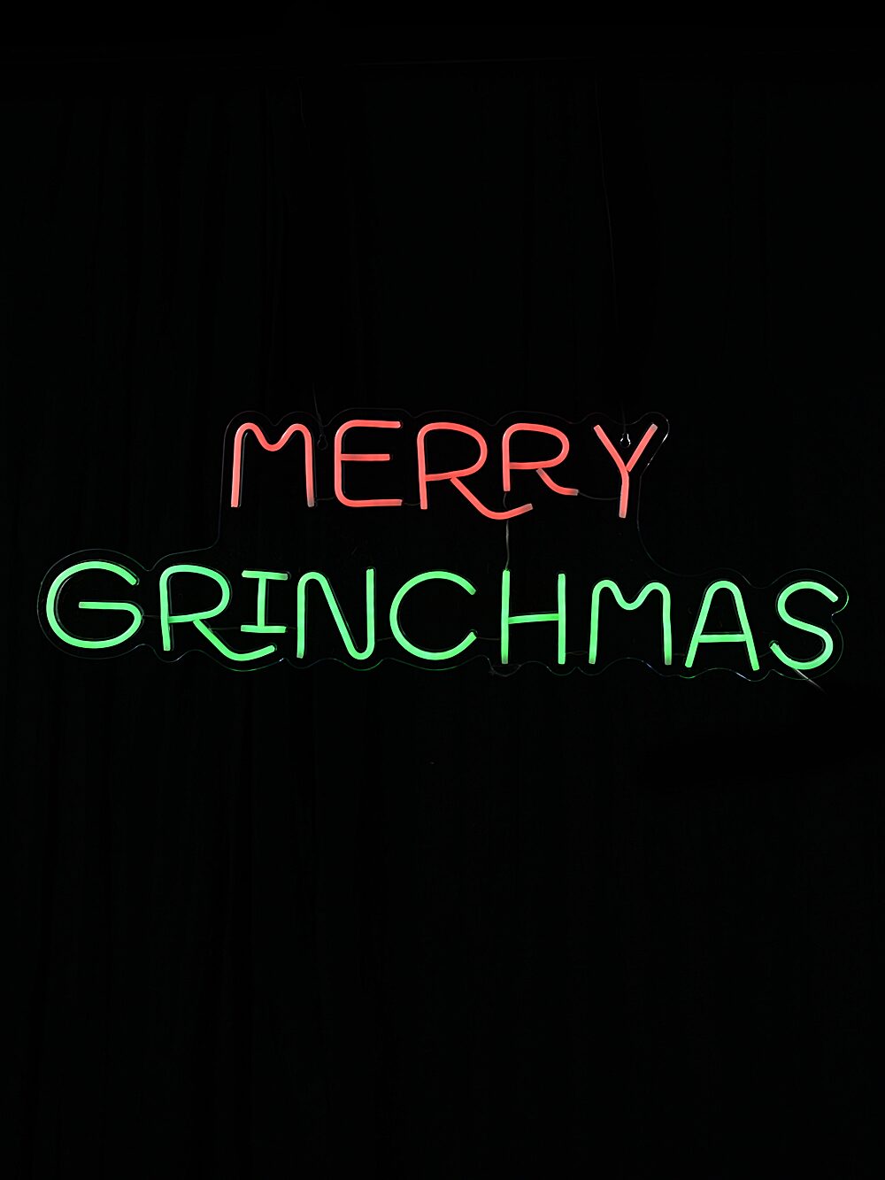 75cm Dr. Suess Merry Grinchmas USB Neon LED Display On Acrylic Board