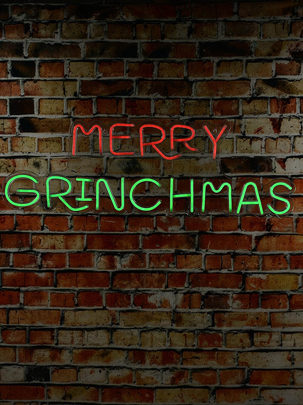 75cm Dr. Suess Merry Grinchmas USB Neon LED Display On Acrylic Board — image 2