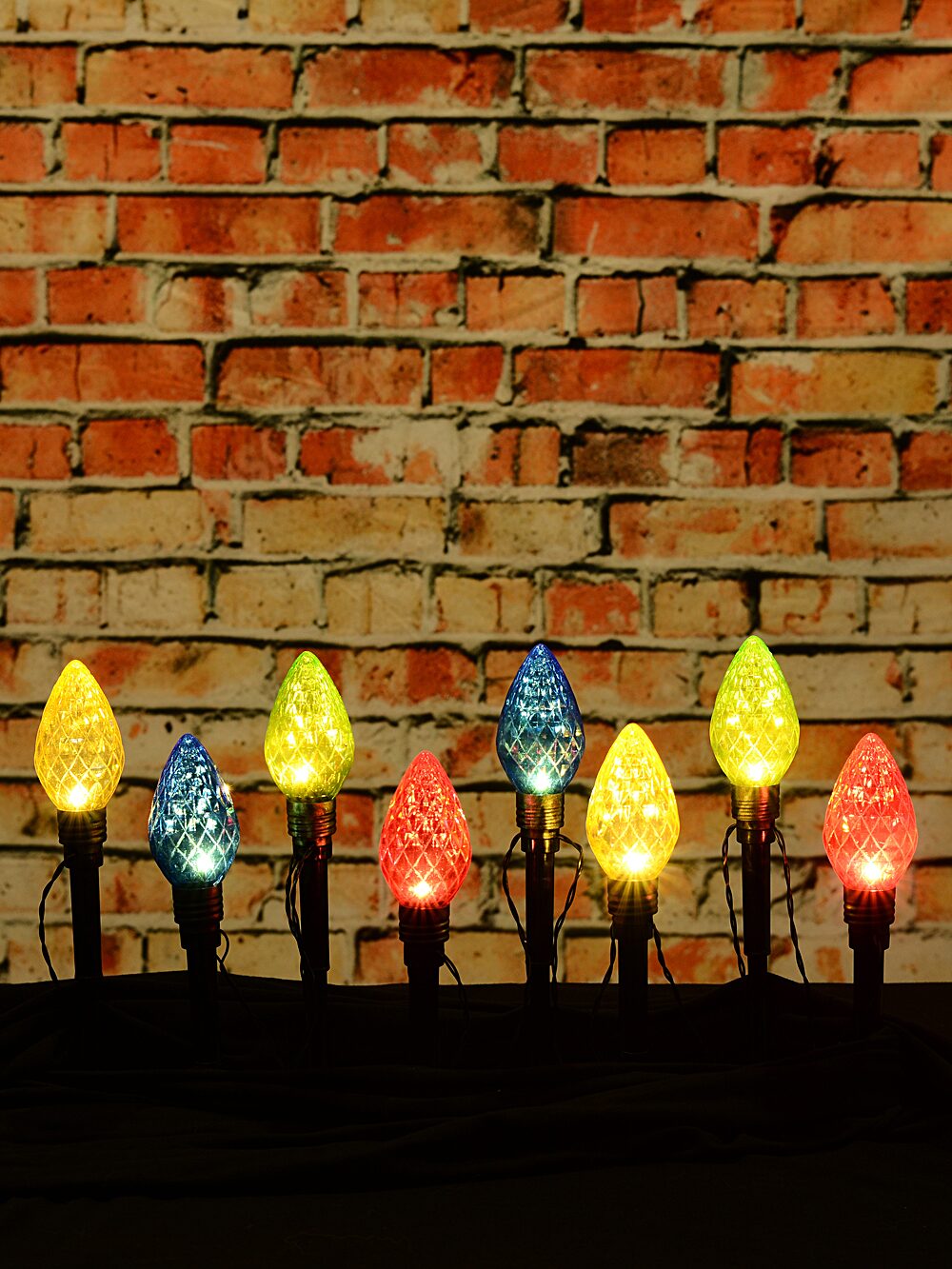 8x LED G50 Pine Cone Path Lights - Hybrid Solar & Electric Stakes | 30cm — image 4