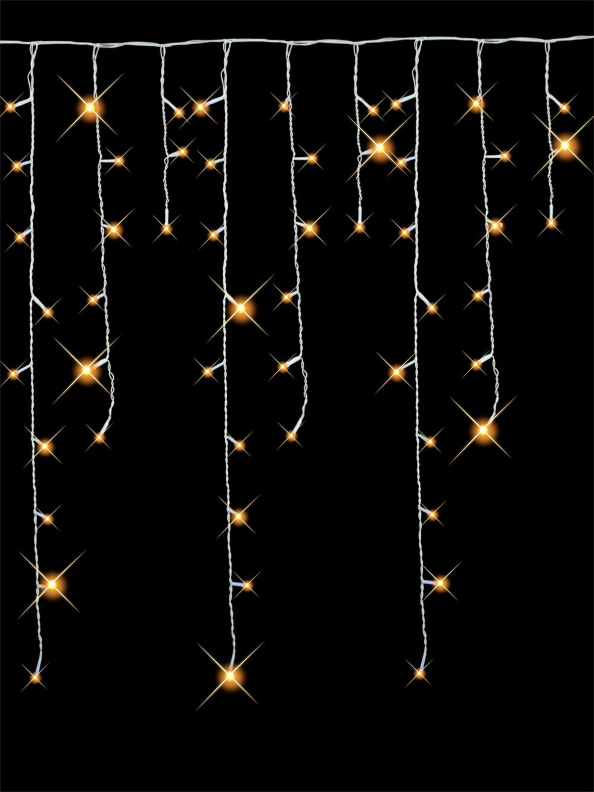 1008 Warm White LED Icicle Light - 50m