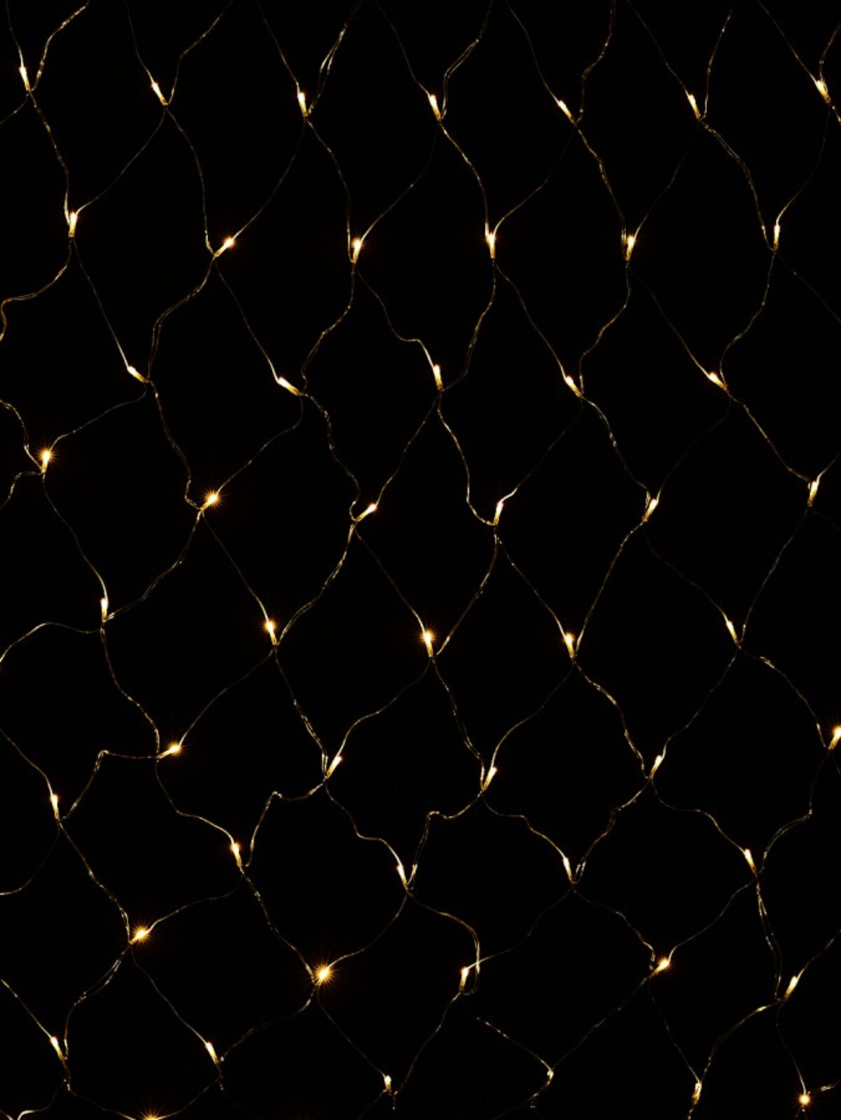 1024 Warm White LED Hybrid Solar & Electric Net Lights With Timer | 4m x 4m