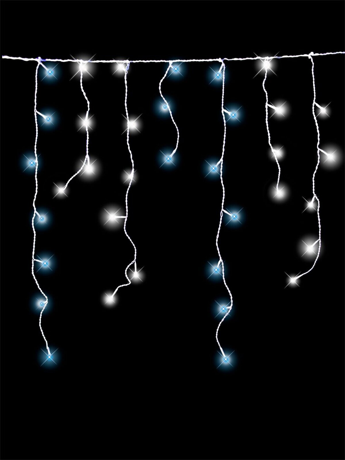 120 Blue & White Lighting Connect LED Icicle Light - 2.3m