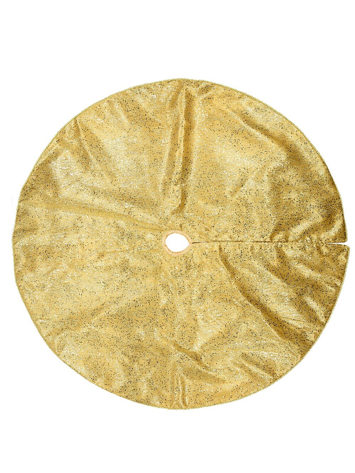 1.2m Metallic Gold Sequin & Glitter Starburst Christmas Tree Skirt