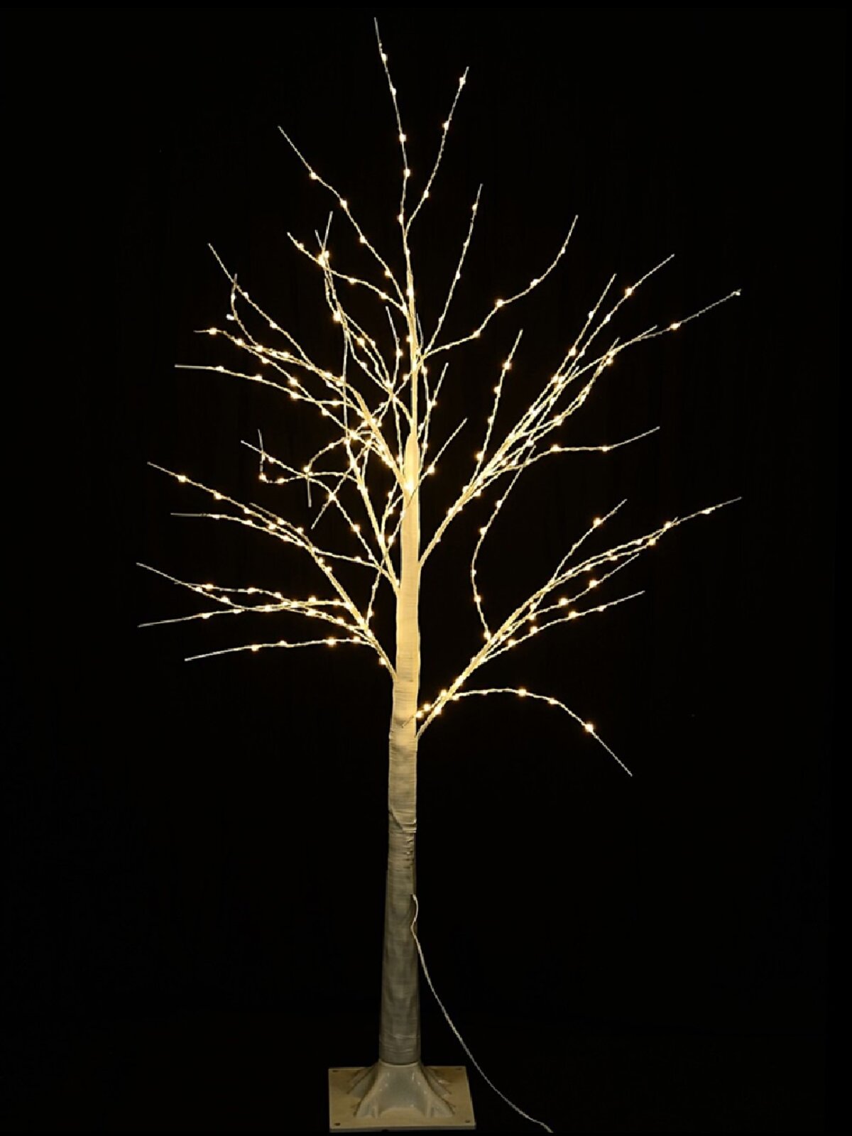 1.2m Neutral White LED White Branch Outdoor Birch Tree