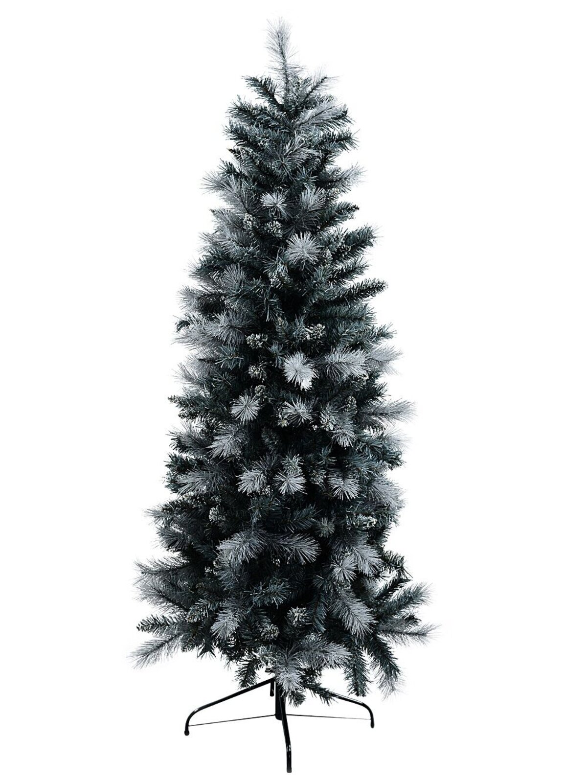 1.8m Gray River Arctic Christmas Tree With 562 Grey & White Tips