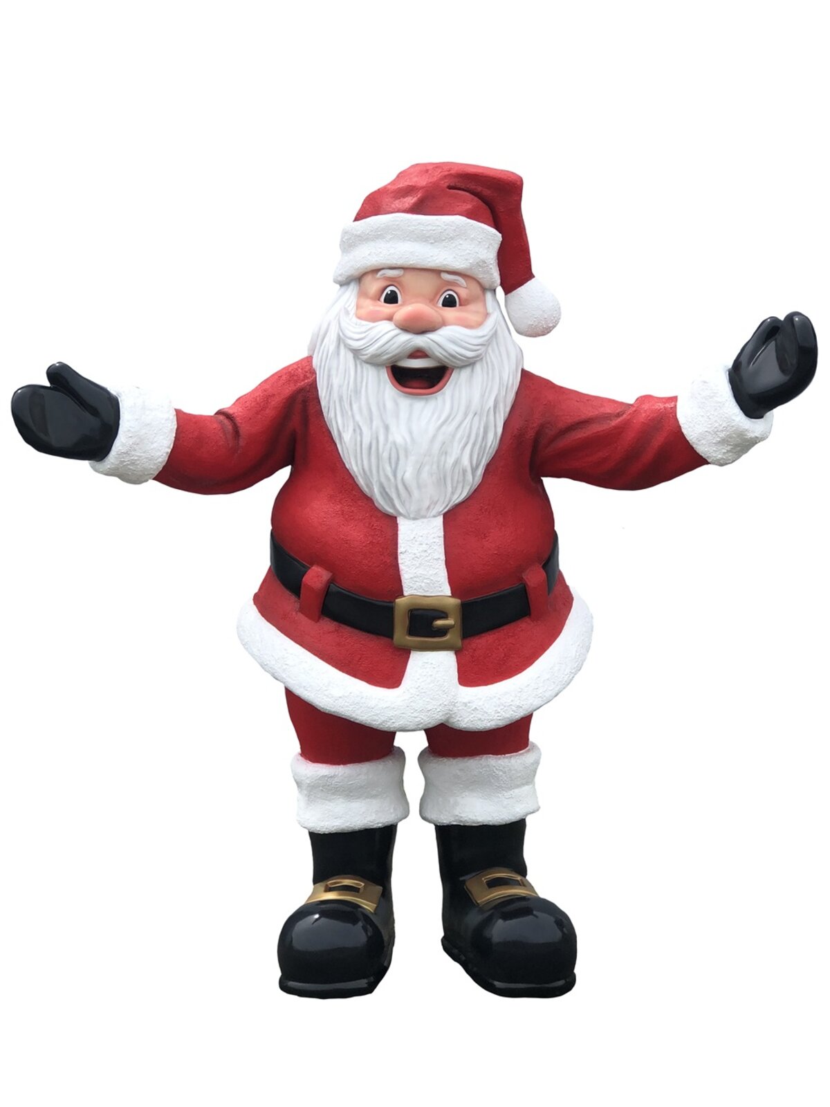 1.8m Greeting Jolly Santa Claus Life Size Resin Christmas Ornament