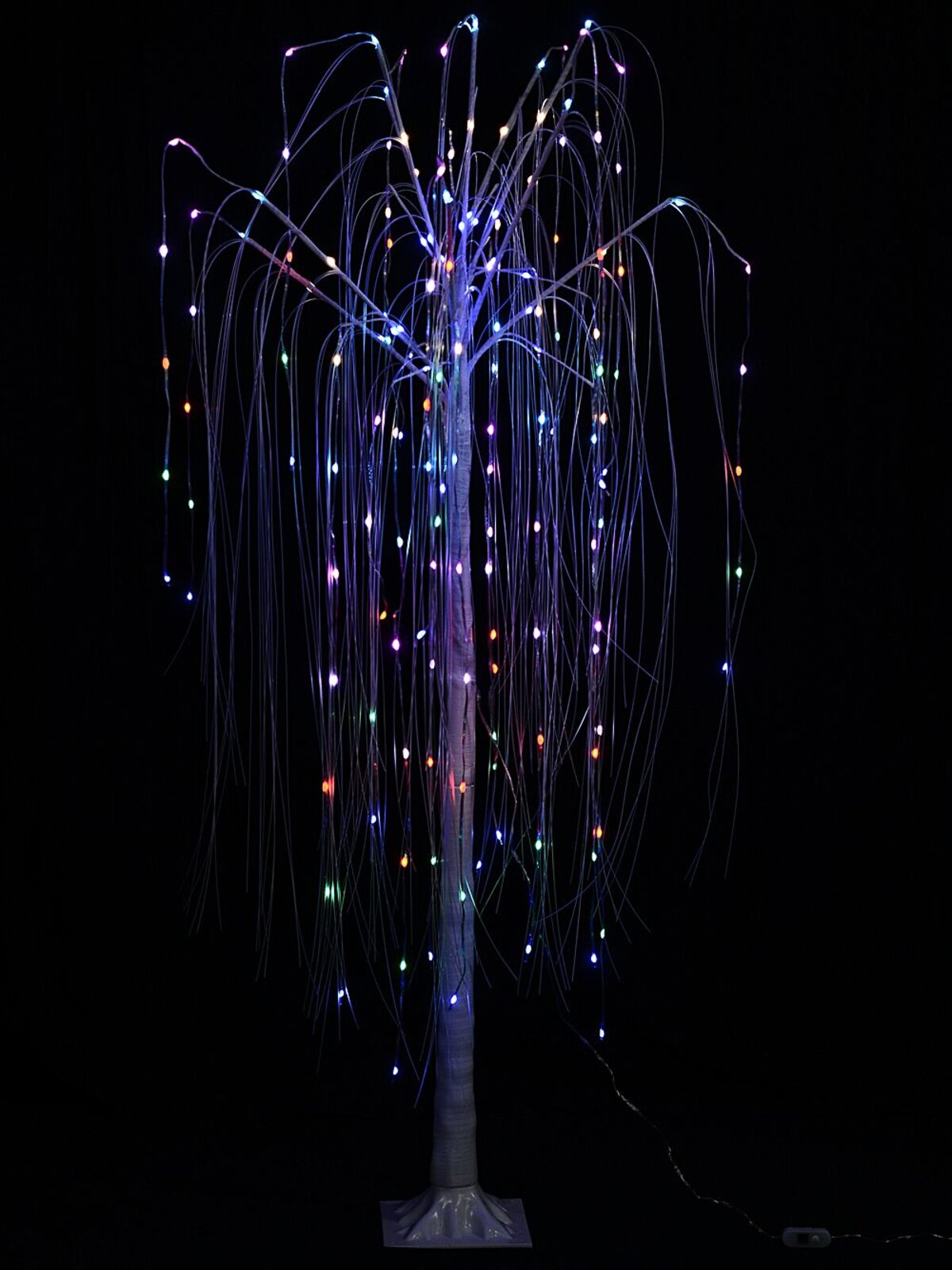 1.8m Multi Colour Digital LED Weeping Willow Outdoor Christmas Tree