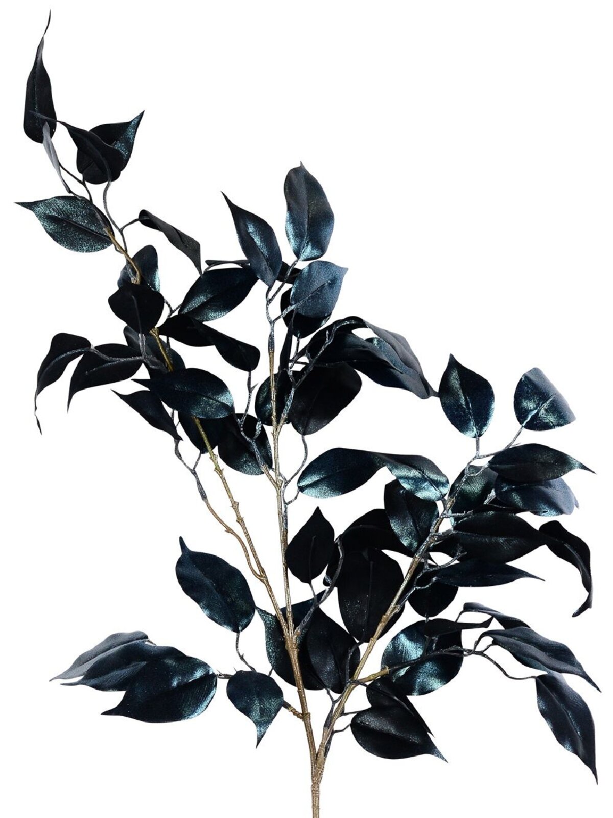 Blue Gum Tree Leaf With Opalescent Spray Long Christmas Stem | 1m