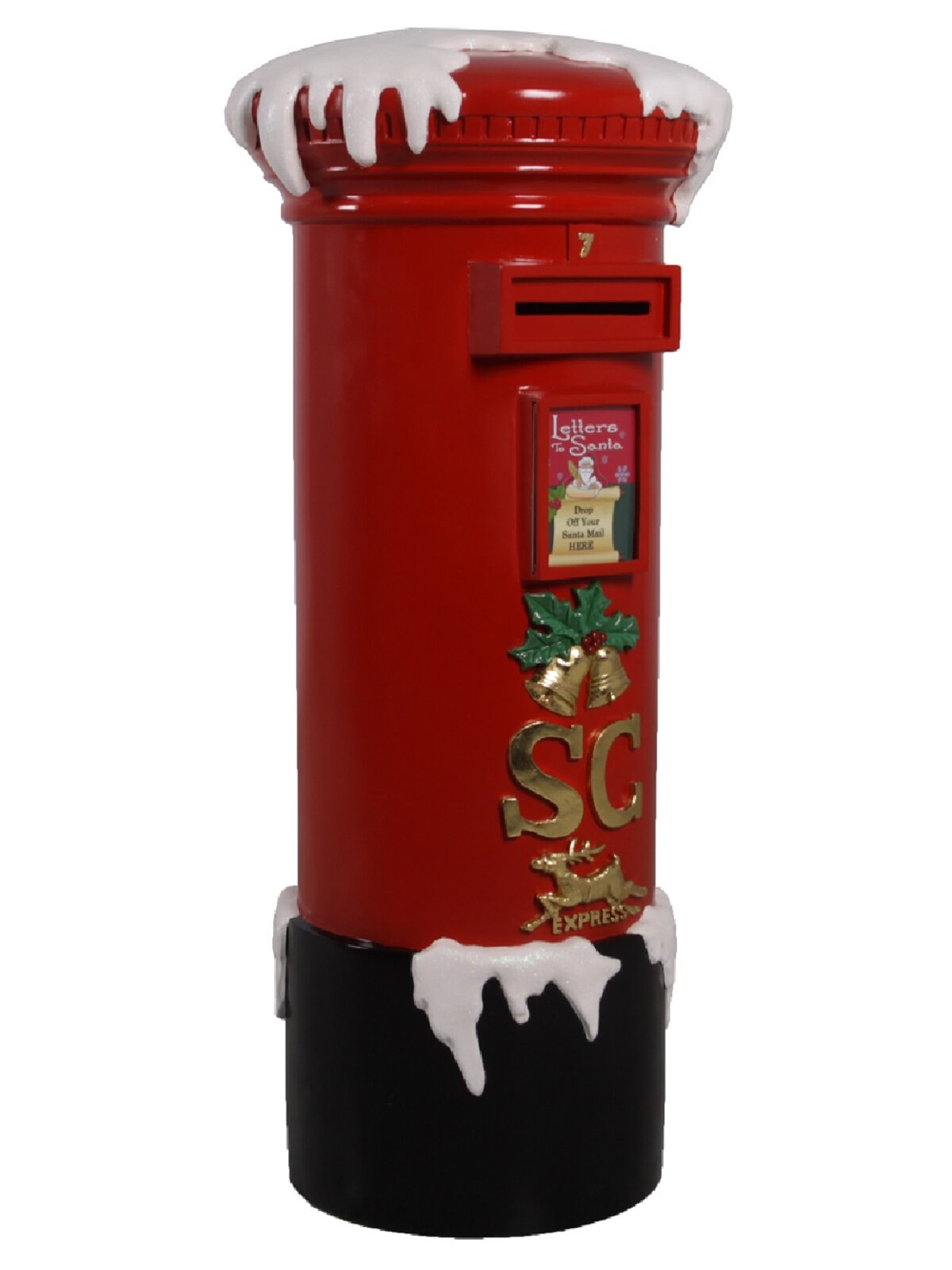 1m Letter To Santa Mailbox Life Size Resin Christmas Ornament