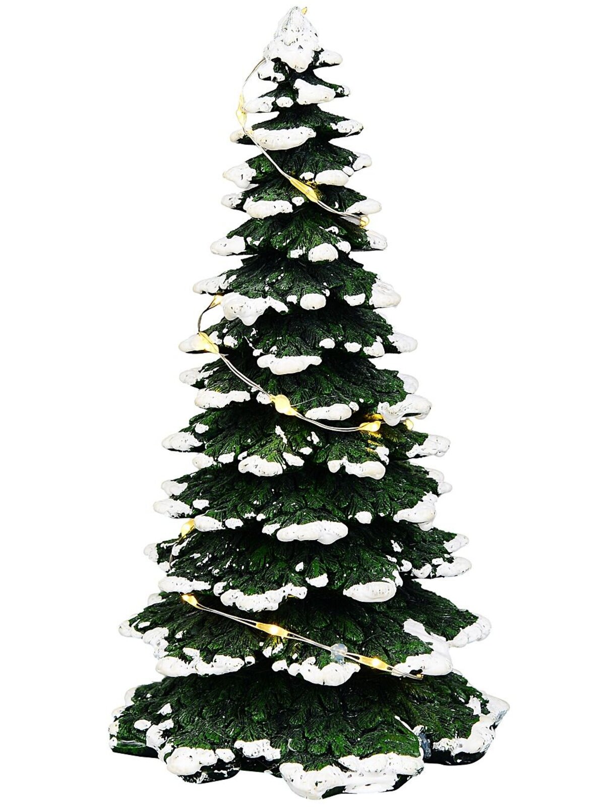 LED Snow Tipped Pine Tree Village Scenery | 17cm